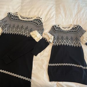 Jannie and Jack, mommy and me sweater dress, size 4&16